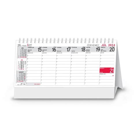 Stolový kalendár s ilustráciou