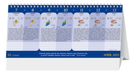 Lunárny kalendár s vyznačenými fázami