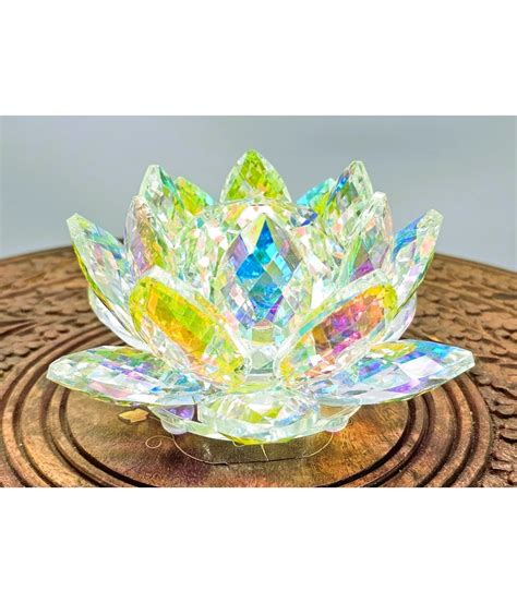Dúhový krištáľový lotosový kvet