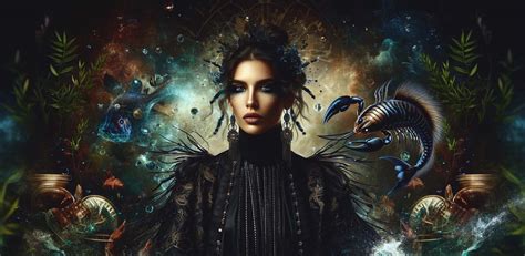 Žena Škorpión s intenzívnym pohľadom