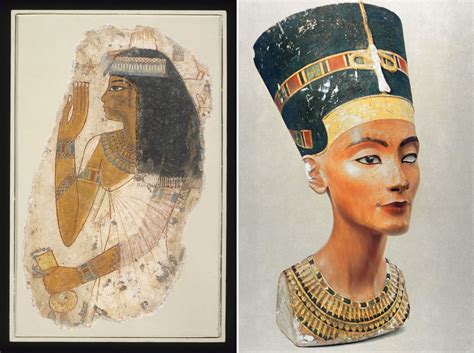 Detail tváre z busty Nefertiti