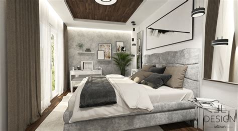 Ilustrácia spálne v štýle feng shui